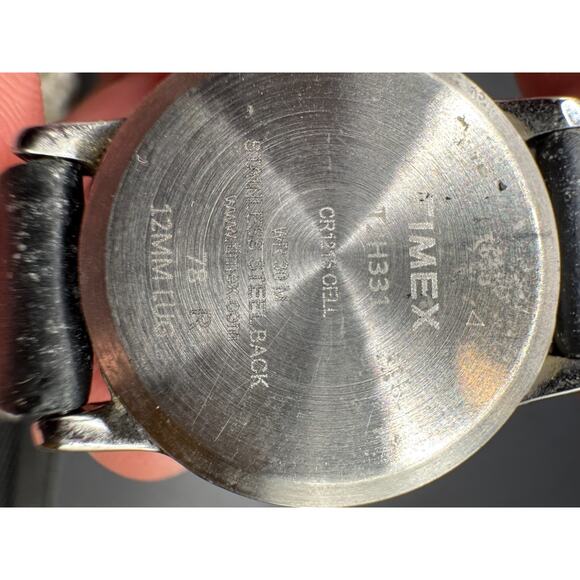 Vintage Timex Indiglo Women's Easy Reader WR 30M Black Strap Date Watch 25mm - Picture 9 of 10